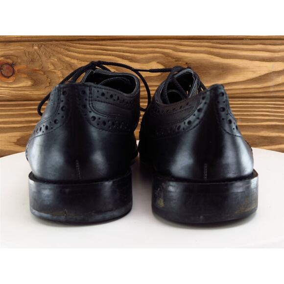 Nunn Bush Sz 10.5 Brogue‎ Black Leather Men Lace Up 54525 Medium - Picture 7 of 11